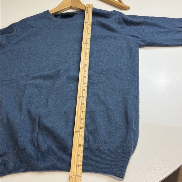 Rodd & Gunn Denim Blue Knit Wool/Cashmere Top Large - Picture 5 of 6